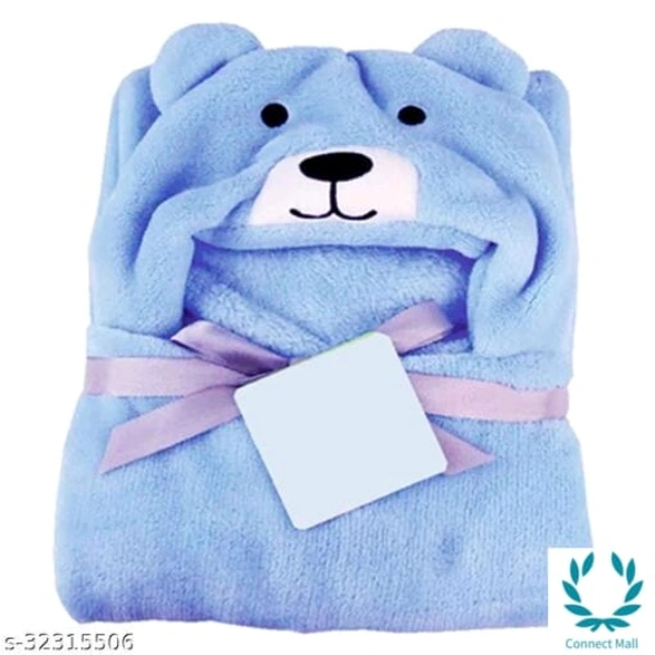 Premium Hooded Microfiber Baby Wrapper  for all season Towel IN PINK And BLUE 